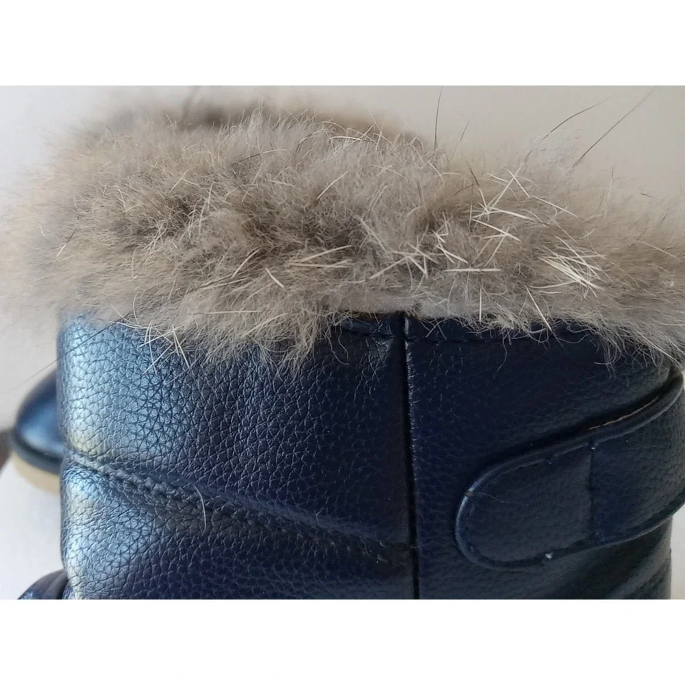 Kids Warm Comfy Girls Toddler Faux Fur Snow Boots Winter Boots size 29 US 11.5